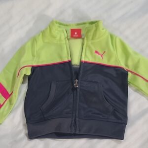 Puma Neon Green and Black Jacket
